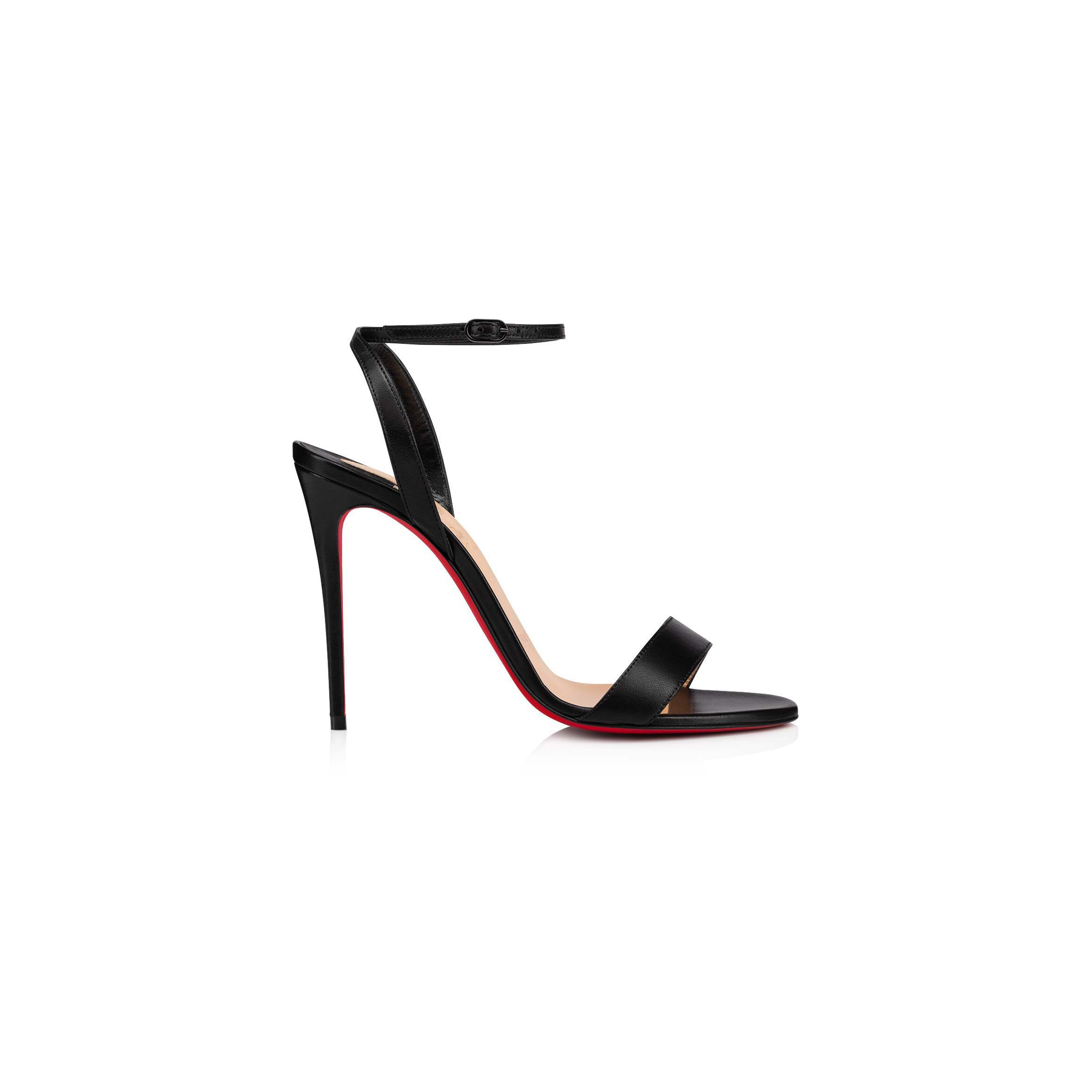 Ch**an louboutin loubigirl 100 mm strappy sandals-nappa leather-black-women 3210851bk01